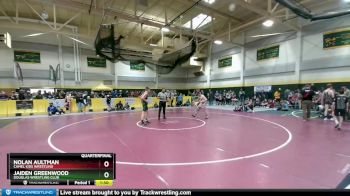 130 lbs Quarterfinal - Jaiden Greenwood, Douglas Wrestling Club vs Nolan Aultman, Camel Kids Wrestling