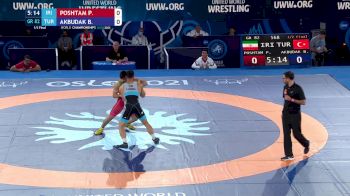 82 kg 1/2 Final - Pejman Poshtam, Iran vs Burhan Akbudak, Turkey