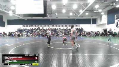 157 lbs Cons. Round 2 - Davyd Ohanesian, Mission Viejo vs Nathan Ebel, Bonita