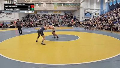 150 lbs Quarterfinal - Charles Perrin, Delaware Military Academy vs Ricky Jewell, Salesianum