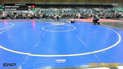 125 lbs Round Of 32 - Sergio Valencia, Farmersville vs Wyatt Zipser, Mustang Mat Club