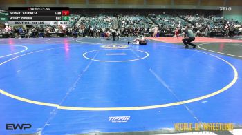 125 lbs Round Of 32 - Sergio Valencia, Farmersville vs Wyatt Zipser, Mustang Mat Club