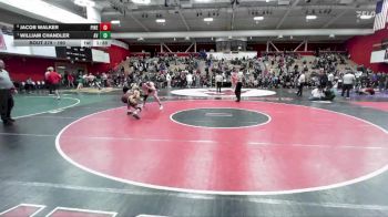 190 lbs Quarterfinal - William Chandler, Amador Valley vs Jacob Walker, Piner