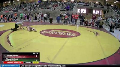 56 lbs Cons. Round 3 - Logan Dugan, Astoria Mat Club vs Colton Wiken, Milwaukie Youth Wrestling Club