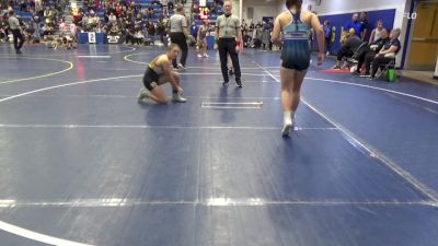 135 lbs Semifinal - Cordy Zalota, Malvern W.C. vs Abagail Washinski, Fort Cherry