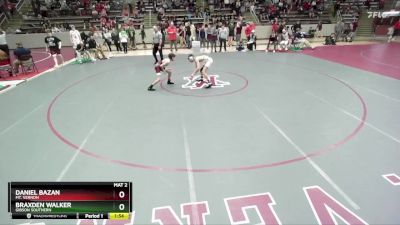 106 lbs Semifinal - Daniel Bazan, Mt. Vernon vs Braxden Walker, Gibson Southern