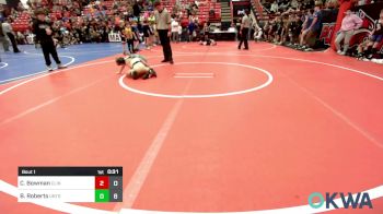 56 lbs Rr Rnd 1 - Channing Bowman, Clinton Youth Wrestling vs Billy Roberts, Untouchables 14U