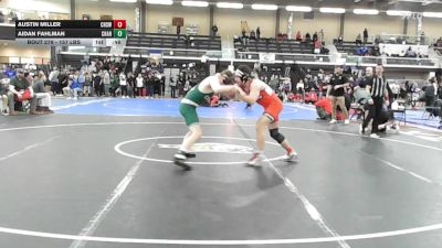 157 lbs Consi Of 8 #1 - Austin Miller, Cranston West vs Aidan Fahlman, Chariho