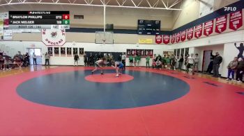 144 lbs Quarterfinal - Jack Melger, Tongue River vs Braylon Phillips, Upton