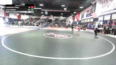 106 lbs Champ. Round 1 - Alex Munoz, Covina vs Donovan O`Neill, Great Oak