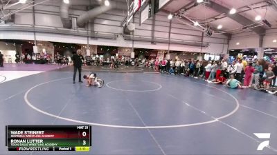 61 lbs Champ. Round 1 - Wade Steinert, Sentinels Wrestling Academy vs Ronan Lutter, Texas Eagle Wrestling Academy