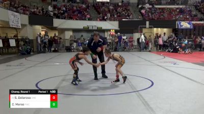 52 lbs Champ. Round 1 - Steven Delarosa, Cabinet Mountain Elite vs Clay Marso, Frenchtown Wrestling Club