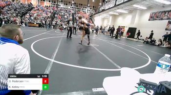 106 lbs Quarterfinal - Diesel Pedersen, Team Tulsa Wrestling Club vs Kaleb Kelley, Pryor Tigers