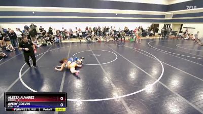 140 lbs Round 3 (6 Team) - Aleeza Alvarez, Oregon vs Avery Colvin, Utah 1