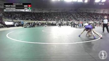 G5A-110 lbs Quarterfinal - Addie Morse, Harrah-Girls vs Briley Clark, Mannford-Girls