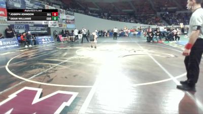 5A Boys 126 lbs Quarterfinal - Dean Williams, Canby Boys vs Joseph Johnson, Dallas Boys