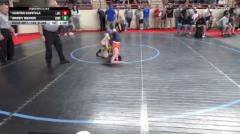 105_B lbs Semifinal - Hunter Kapitula, Lake Lehman vs Brody Brown, Chartiers Valley