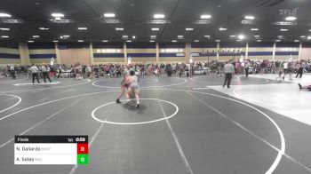 156 lbs Final - Nathaniel Gallardo, Mustangs WC vs Adam Salas, Silverback WC