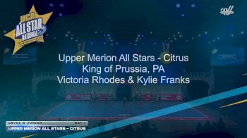 Upper Merion All Stars - Citrus [2026 L5 Junior Day 1] 2026 UCA & UDA All Star Nationals