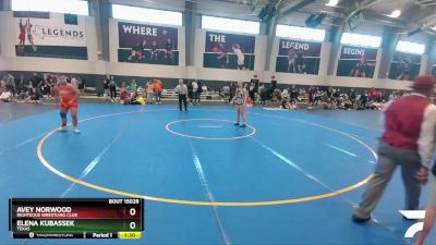 145 lbs Round 2 - Avey Norwood, Righteous Wrestling Club vs Elena Kubassek, Texas