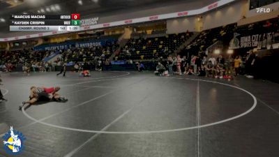 165 lbs Champ. Round 2 - Kayden Crispin, Waukee vs Marcus Macias, Antioch