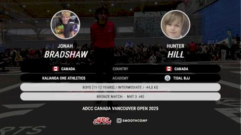 Jonah Bradshaw vs Hunter Hill 2025 ADCC Vancouver Open