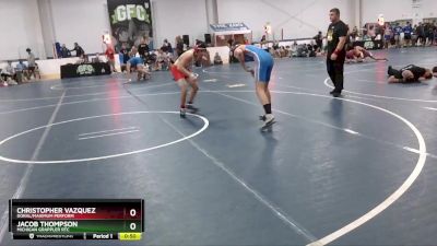 120 lbs Cons. Round 2 - Christopher Vazquez, Doral/Maximum Perform vs Jacob Thompson, Michigan Grappler RTC