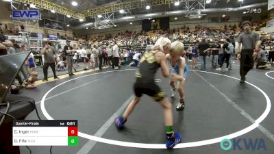 58 lbs Quarterfinal - Cason Inger, Powerhouse vs Gray Fife, Tecumseh Youth Wrestling