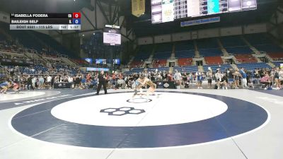 115 lbs Cons. Rd Of 16 - Isabella Fodera, California vs Baileigh Self, Illinois