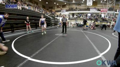 100 lbs 3rd Place - Maximus Gray, Division Bell Wrestling vs Cayden Beavers, Harrah Little League Wrestling