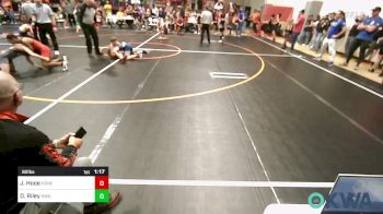 92 lbs Rr Rnd 3 - Jared Hooe, Honey Badgers Wrestling Club vs Darion Riley, HURRICANE WRESTLING ACADEMY