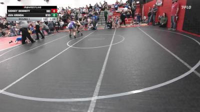 141-160 lbs Round 1 - Sidney Bennett, Northern Mat Club vs Ava Hrinda, Whitaker