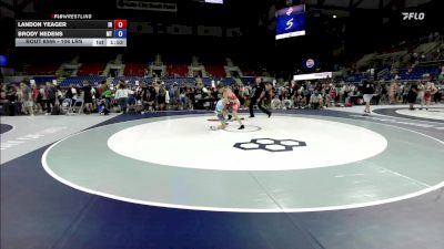 106 lbs Cons. Rd Of 64 - Landon Yeager, IN vs Brody Nedens, MT