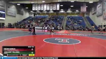 125 lbs Champ. Round 1 - Gregory Villoria, Menlo vs Devin Garcia, California Baptist (Calif.)