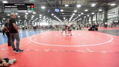 105 lbs Rr Rnd 2 - Phoebe Higley, Next Level Wrestling Club - MS vs Julian Ledesma, Taylor Hammers - MS