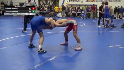 113 lbs Quarterfinal - Kaleb Brown, West Liberty vs Riker DeWitt, Williamsburg