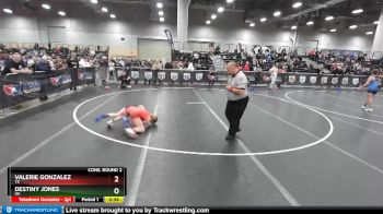 106 lbs Cons. Round 2 - Destiny Jones, OK vs Valerie Gonzalez, TX