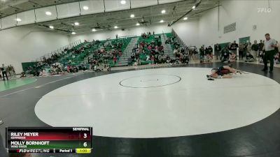 105 lbs Semifinal - Riley Meyer, Kemmerer vs Molly Bornhoft, Wind River