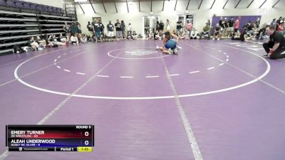 190 lbs Round 5 (10 Team) - Aleah Underwood, Husky WC Silver vs Emery Turner, OK Wrestling