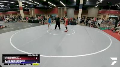 132 lbs Cons. Round 3 - John Marriott, KT 3 Style Wrestling Club vs Cuauhtli Rodriguez, Dead Shot Wrestling Club