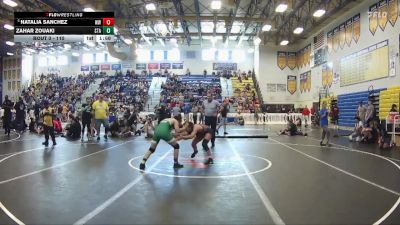 110 lbs Champ. Round 2 - Natalia Sanchez, Westside WC vs Zahar Zouaki, Viera Hammers