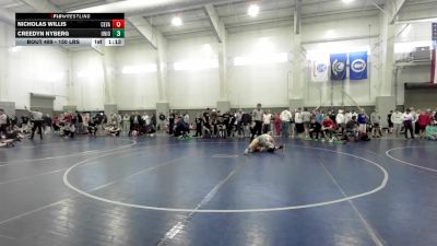 150 lbs Cons. Rd Of 16 - Creedyn Nyberg, Union vs Nicholas Willis, Cedar Valley