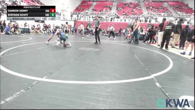 76 lbs Semifinal - Cannon Henry, Piedmont vs Stetson Scott, Cowboy Wrestling Club
