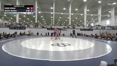 130 lbs Paige Cowan, Ohio Blue vs Macey Jeffrey, Texas