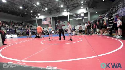 73-76 lbs Quarterfinal - Wade Burkhart, Tulsa Blue T Panthers vs Hanna Lollis, Cowboy Wrestling Club
