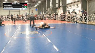 140 lbs Round 3 (12pm Friday) - Rhett Dobry, Terps Xpress vs Jake Sequeira, VA. Patriots