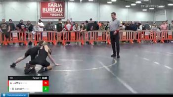 113 lbs Cons. Round 2 - Bryce Looney, Grundy Wrestling Club vs Austin Jeffrey, Powhatan Youth Wrestling Club