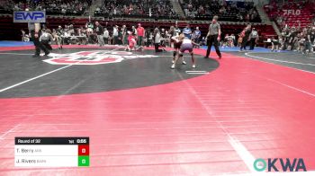 55 lbs Round Of 32 - Tae Berry, Ark City Takedown vs Jude Rivers, Barnsdall Youth Wrestling