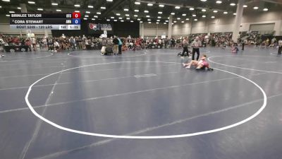 120 lbs Champ. Rd Of 16 - Brinlee Taylor, Owasso Takedown Club vs Cora Stewart, Askren Wrestling Academy