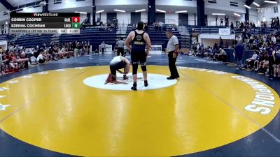 215 lbs Quarters & 1st Wb (16 Team) - Corbin Cooper, Harlem vs Ezekial Cochran, Lumpkin Co.